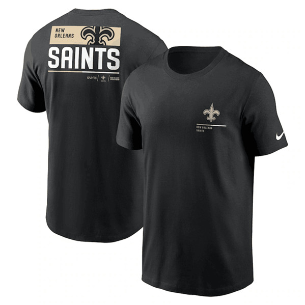 Men's New Orleans Saints Black Team Incline T-Shirt